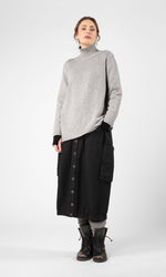 Knitted wool polo shirt