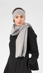 Wool scarf with decorative trim