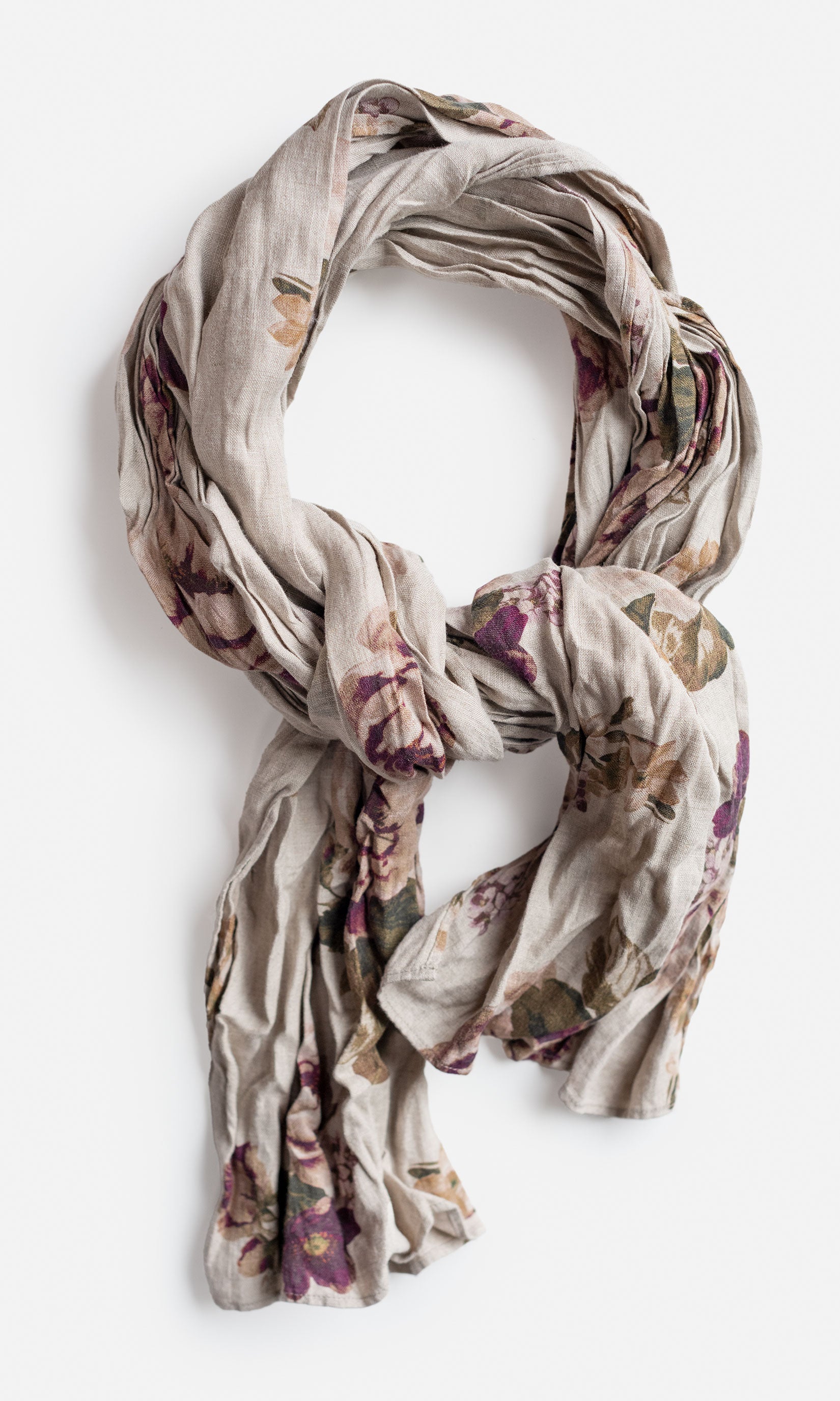 Rectangular linen scarf