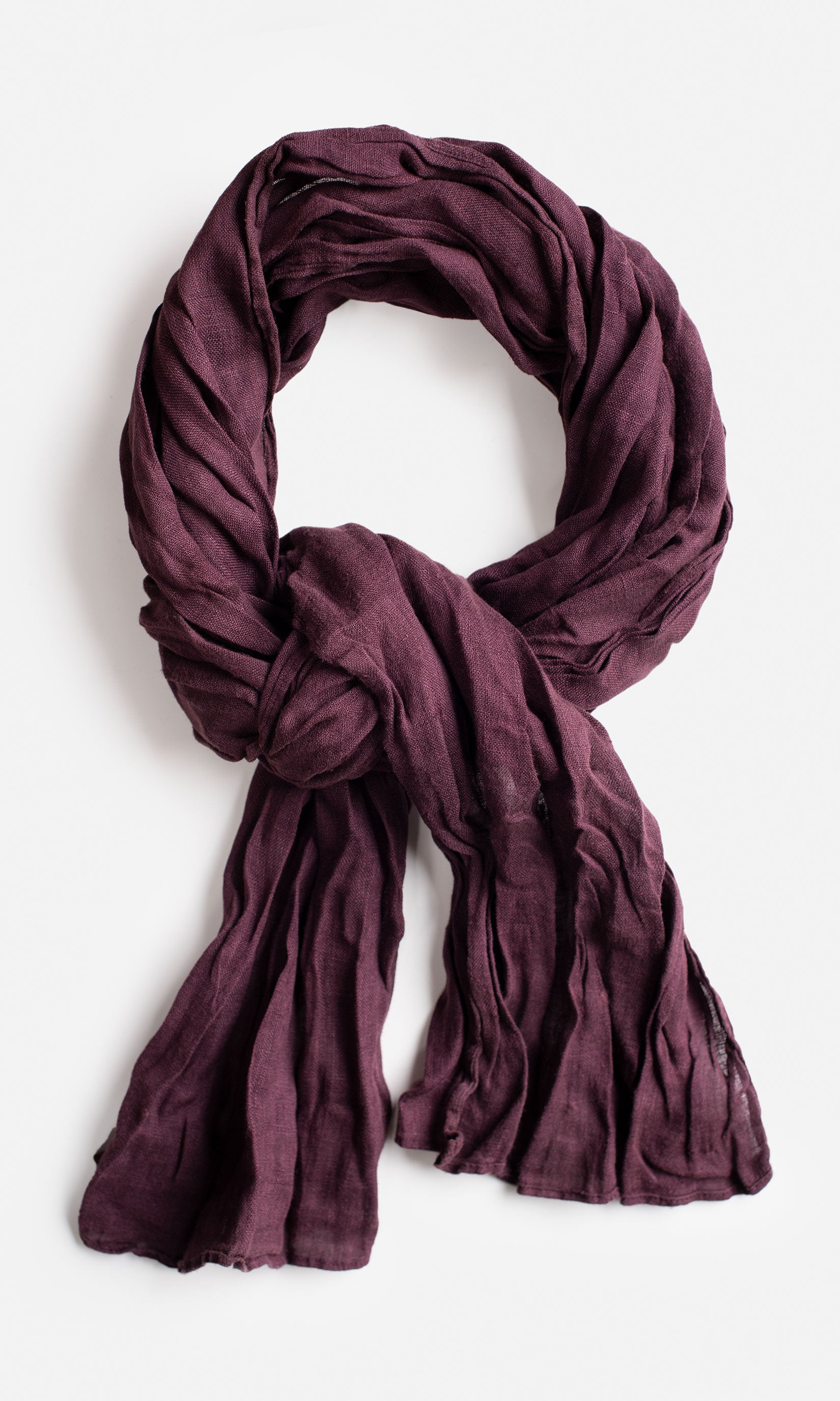 Rectangular linen scarf