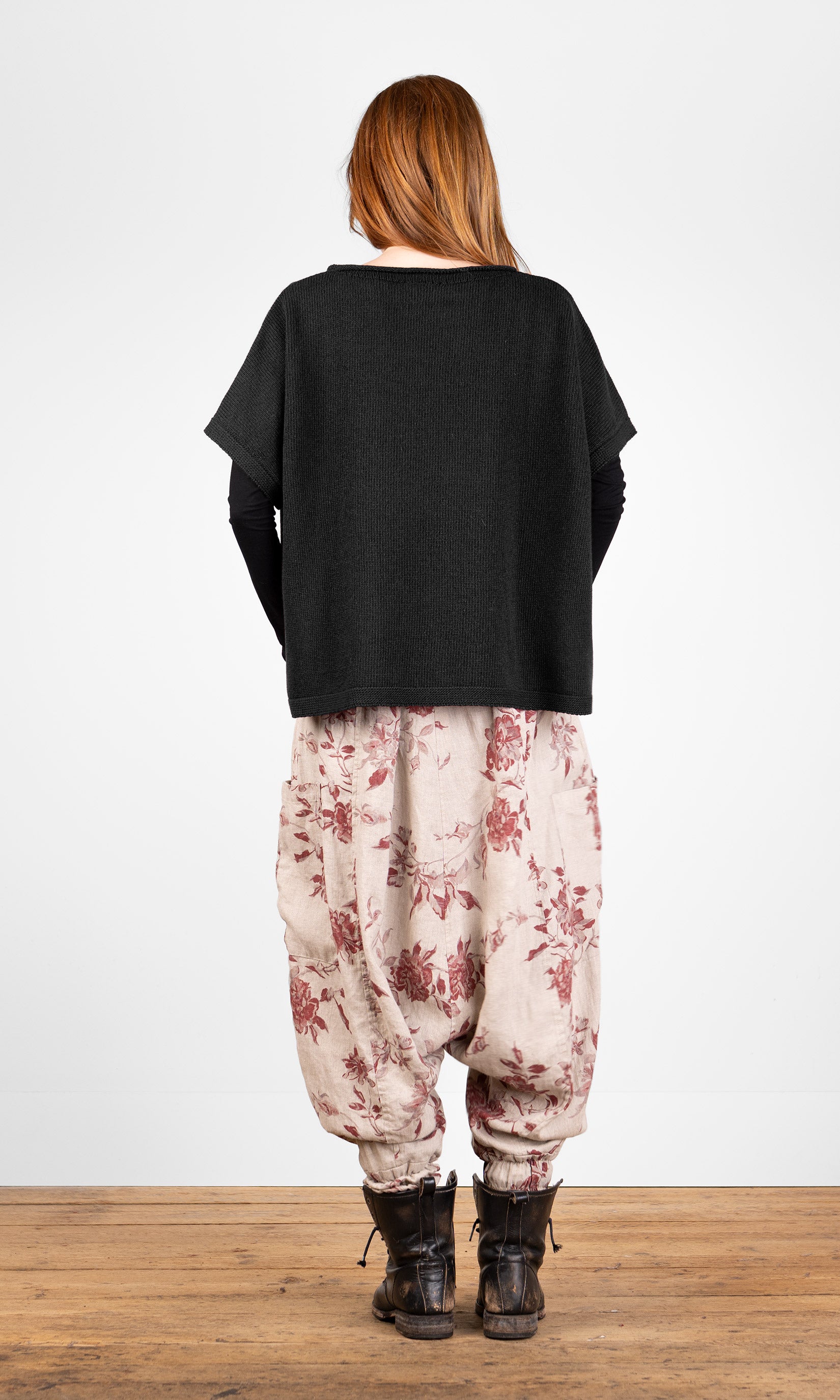 Oversize-Strickweste aus Wolle