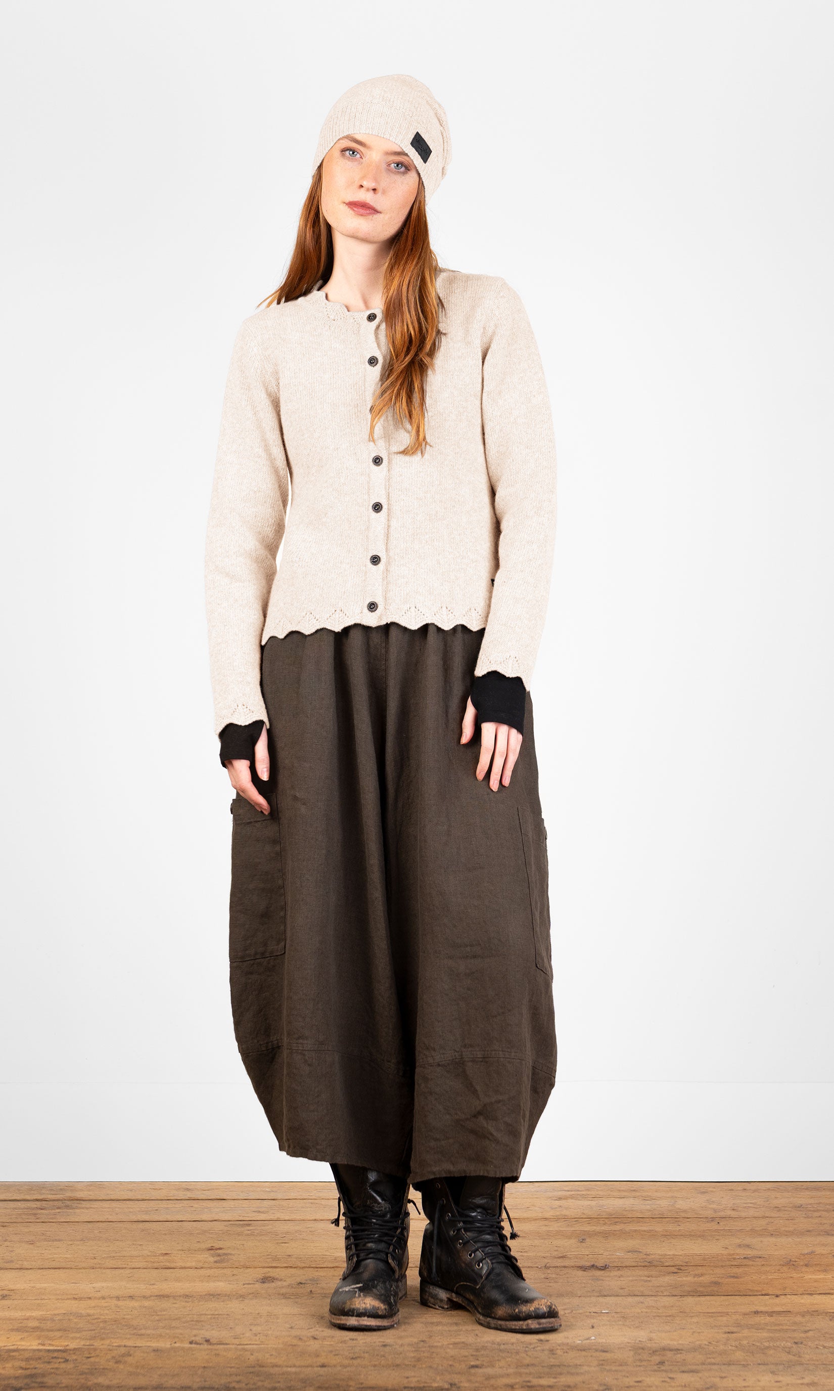 Ullcardigan med knapper