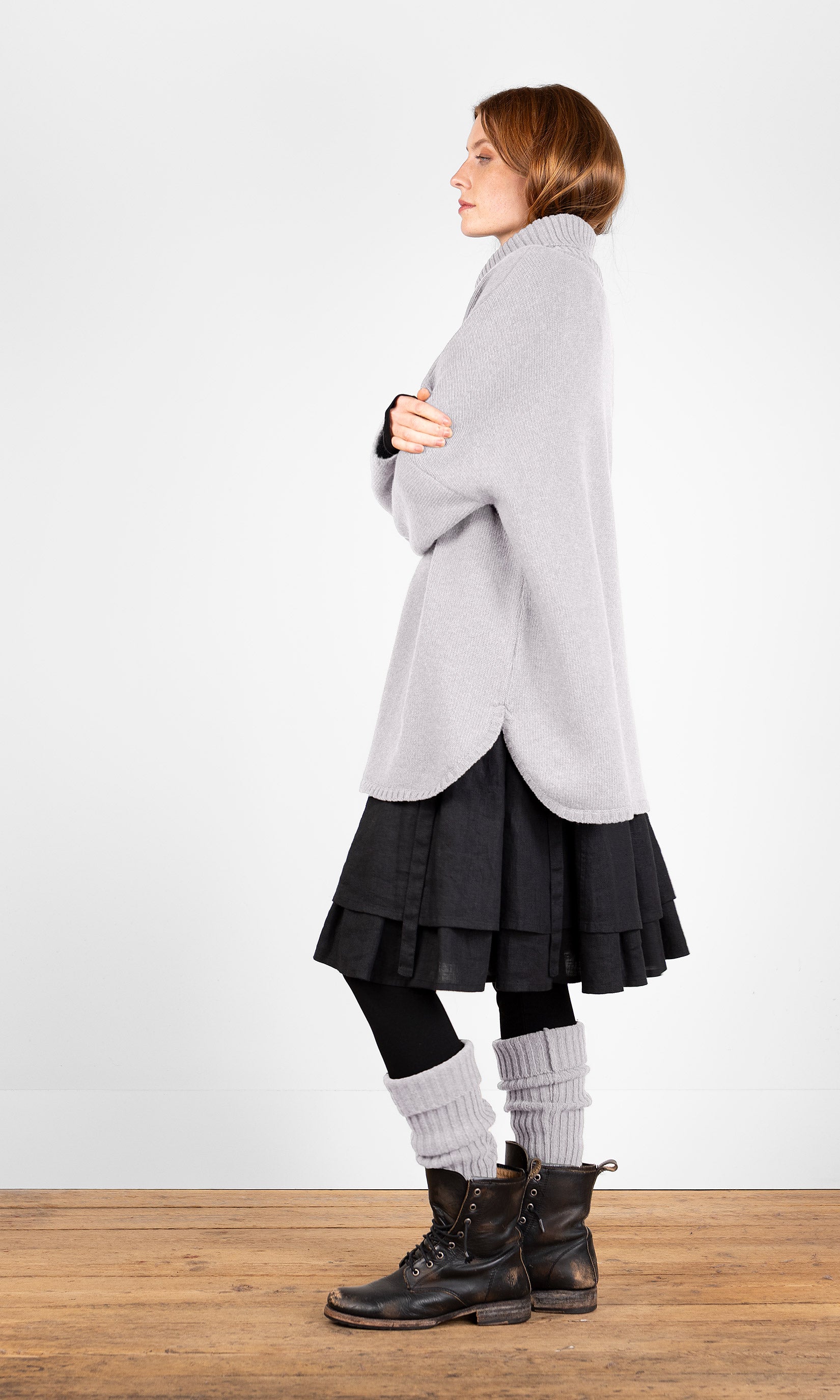 Oversized wool turtleneck sweater