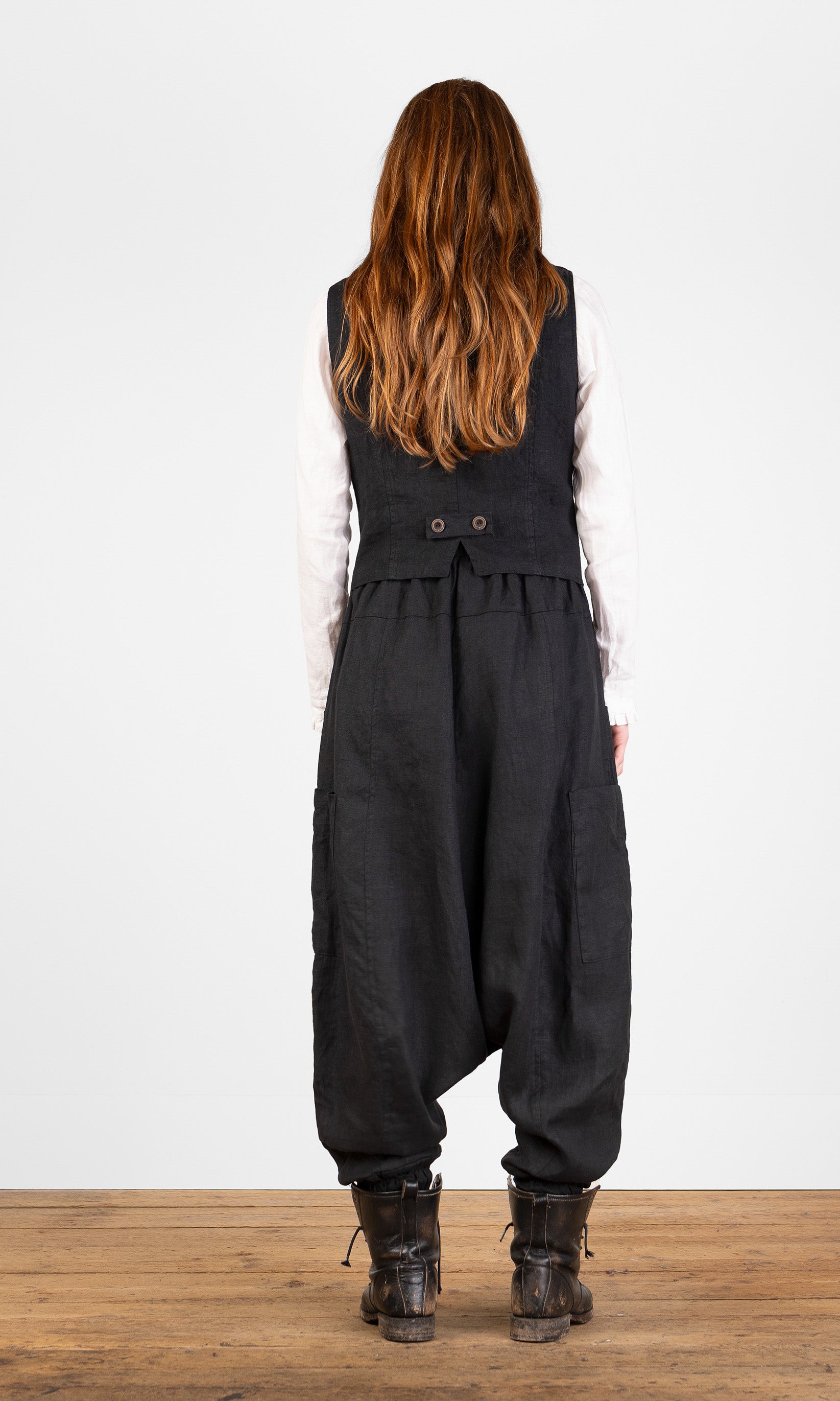 Suit waistcoat in linen, lined