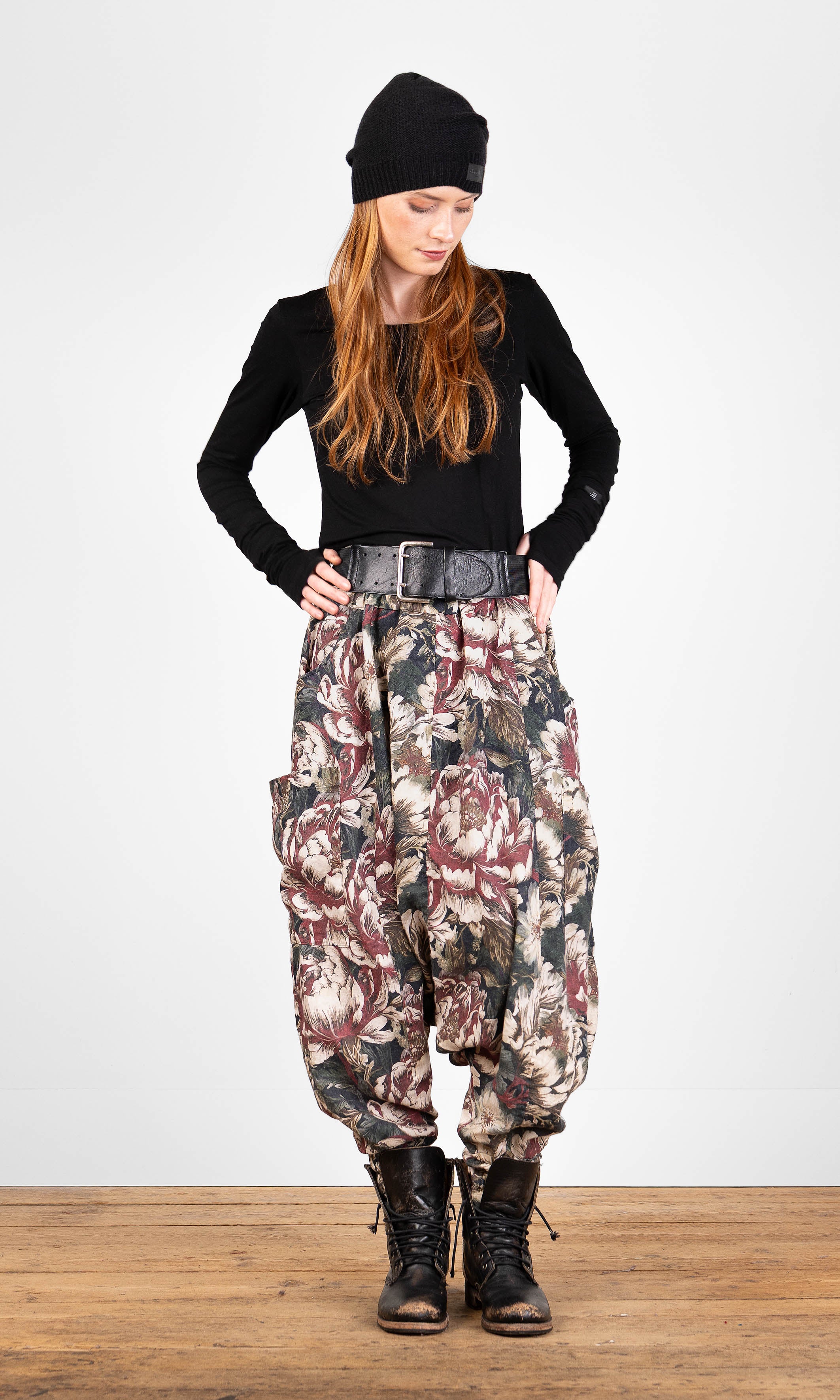 Linen harem pants