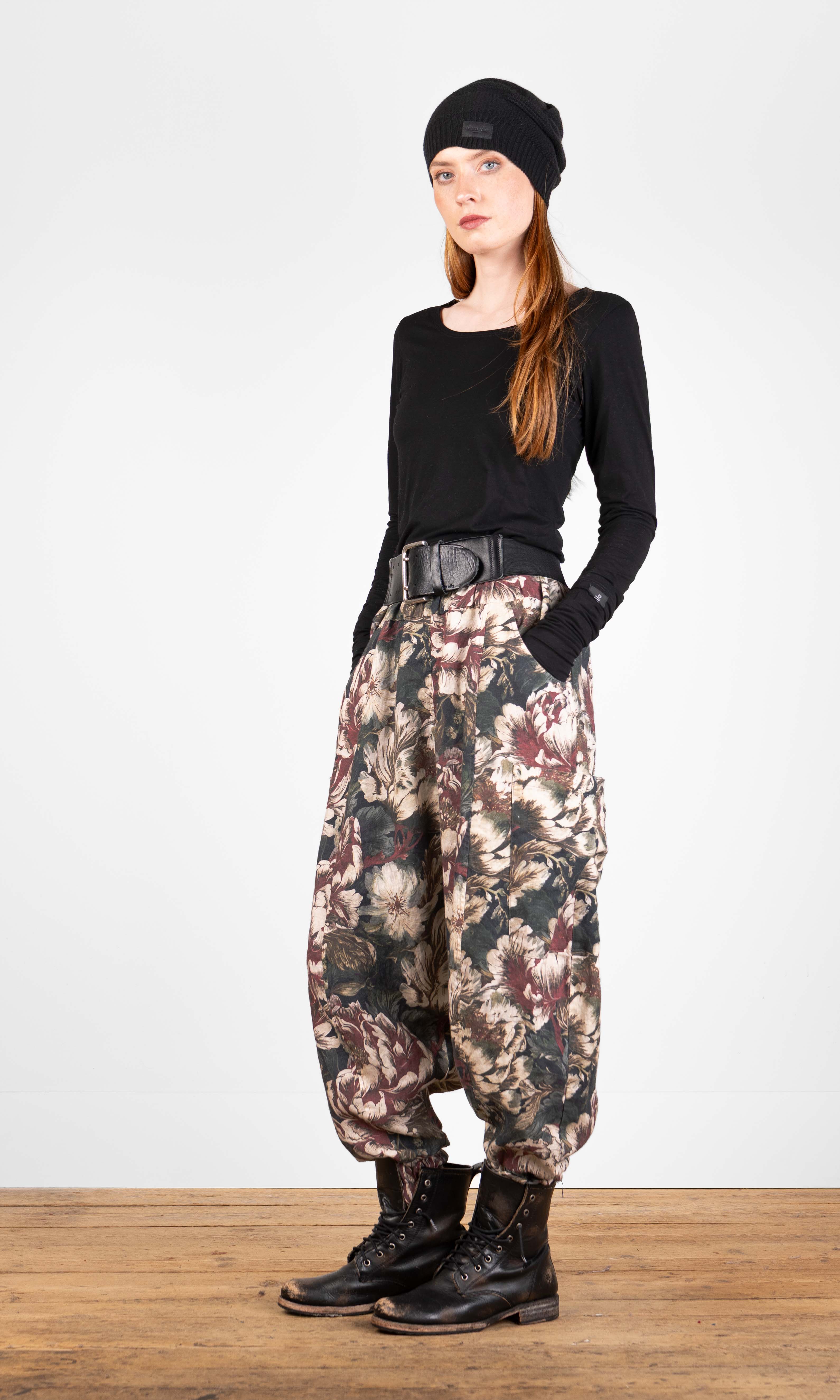 Linen harem pants