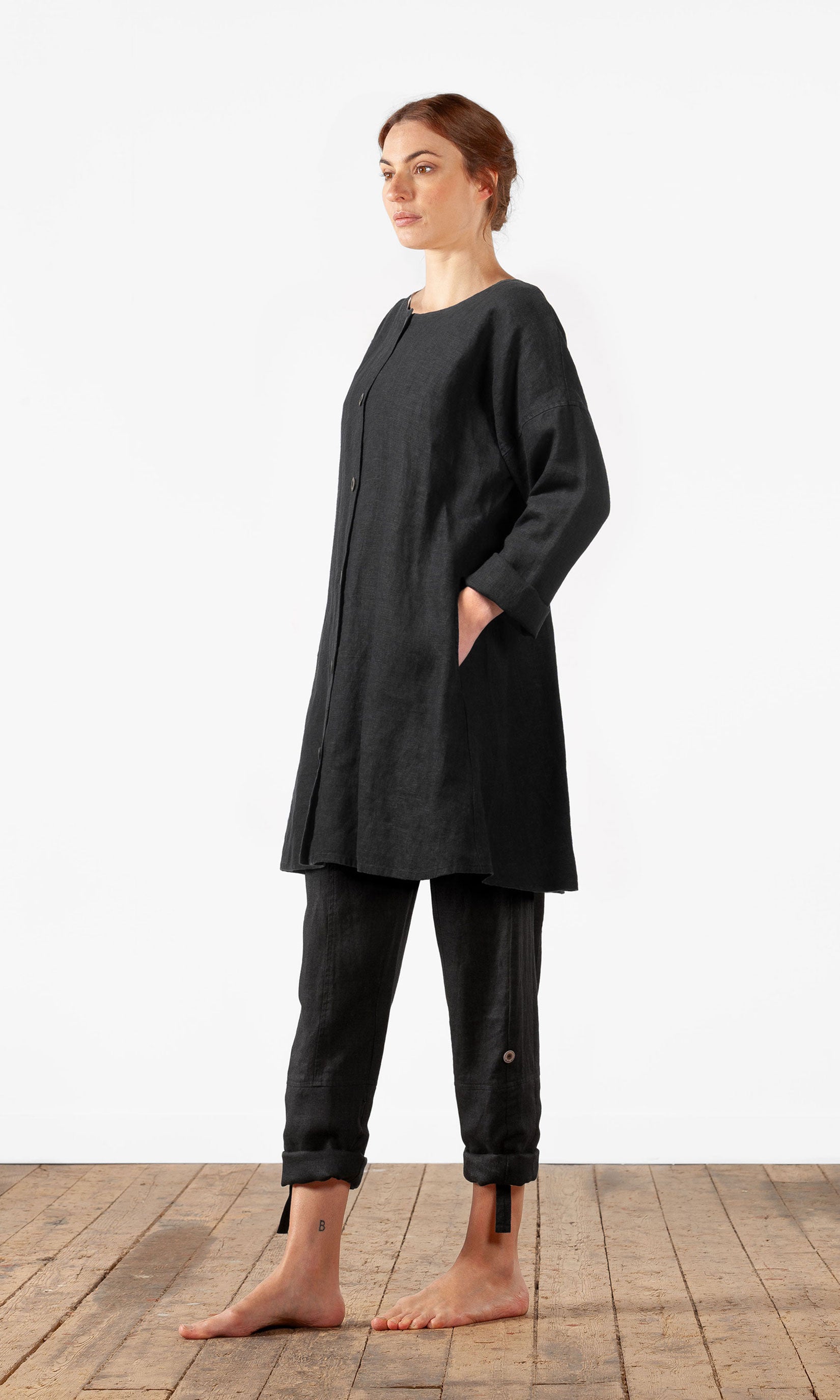 A-linjeformad linnejacka
