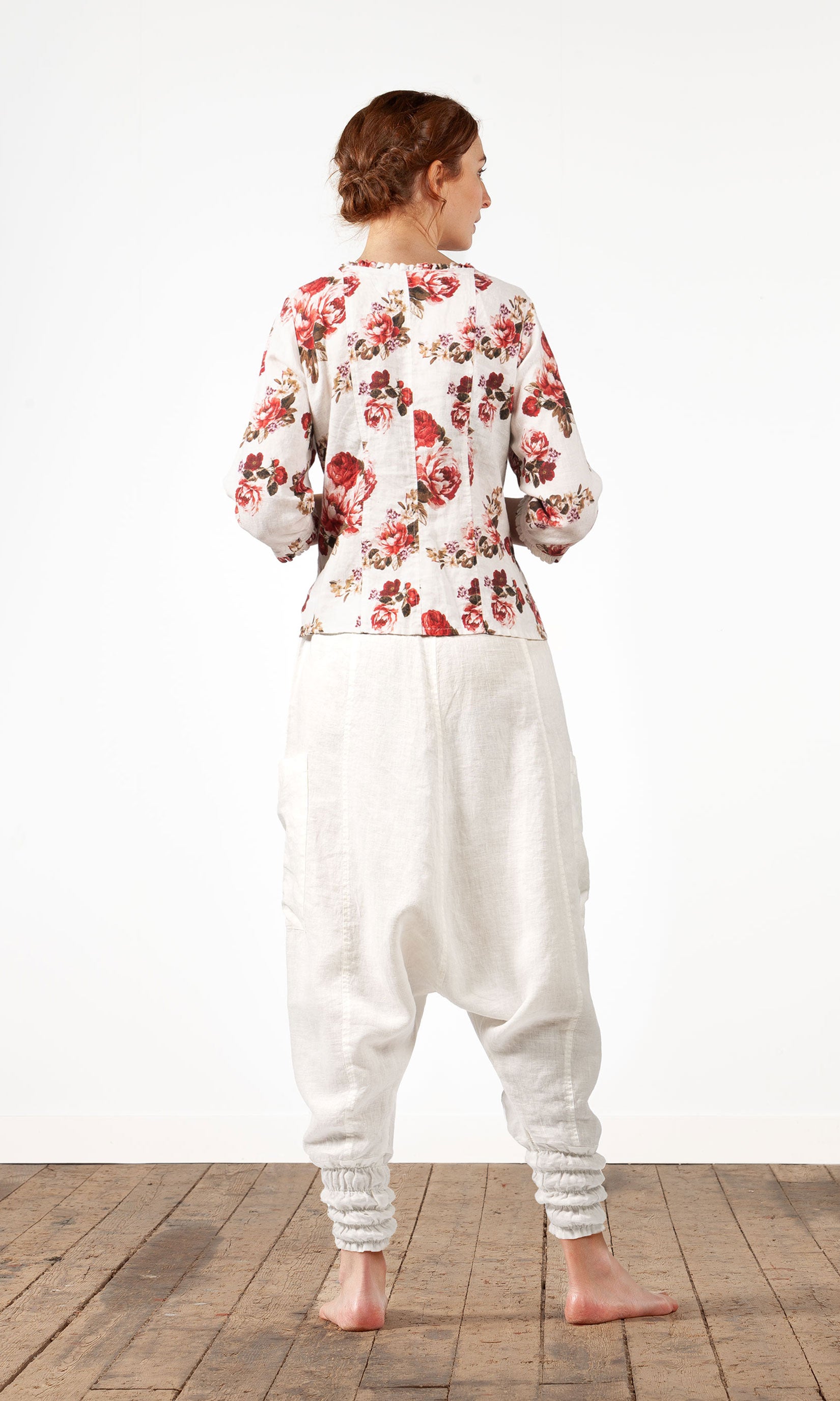 Linen harem pants