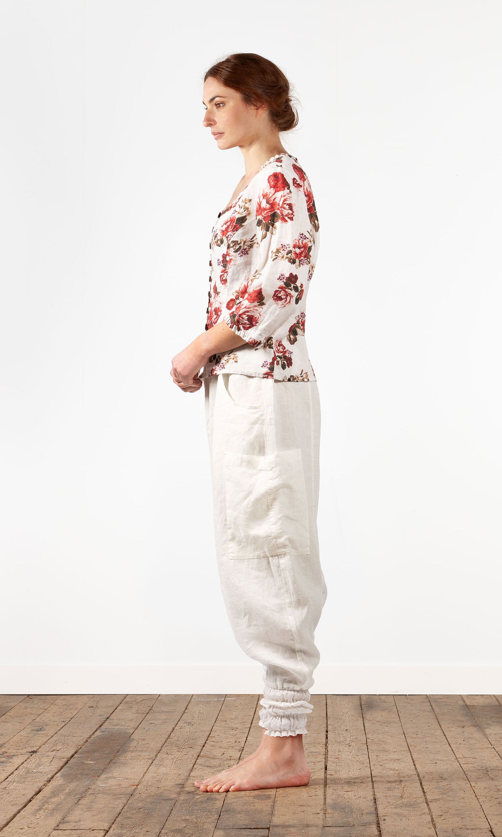 Linen harem pants