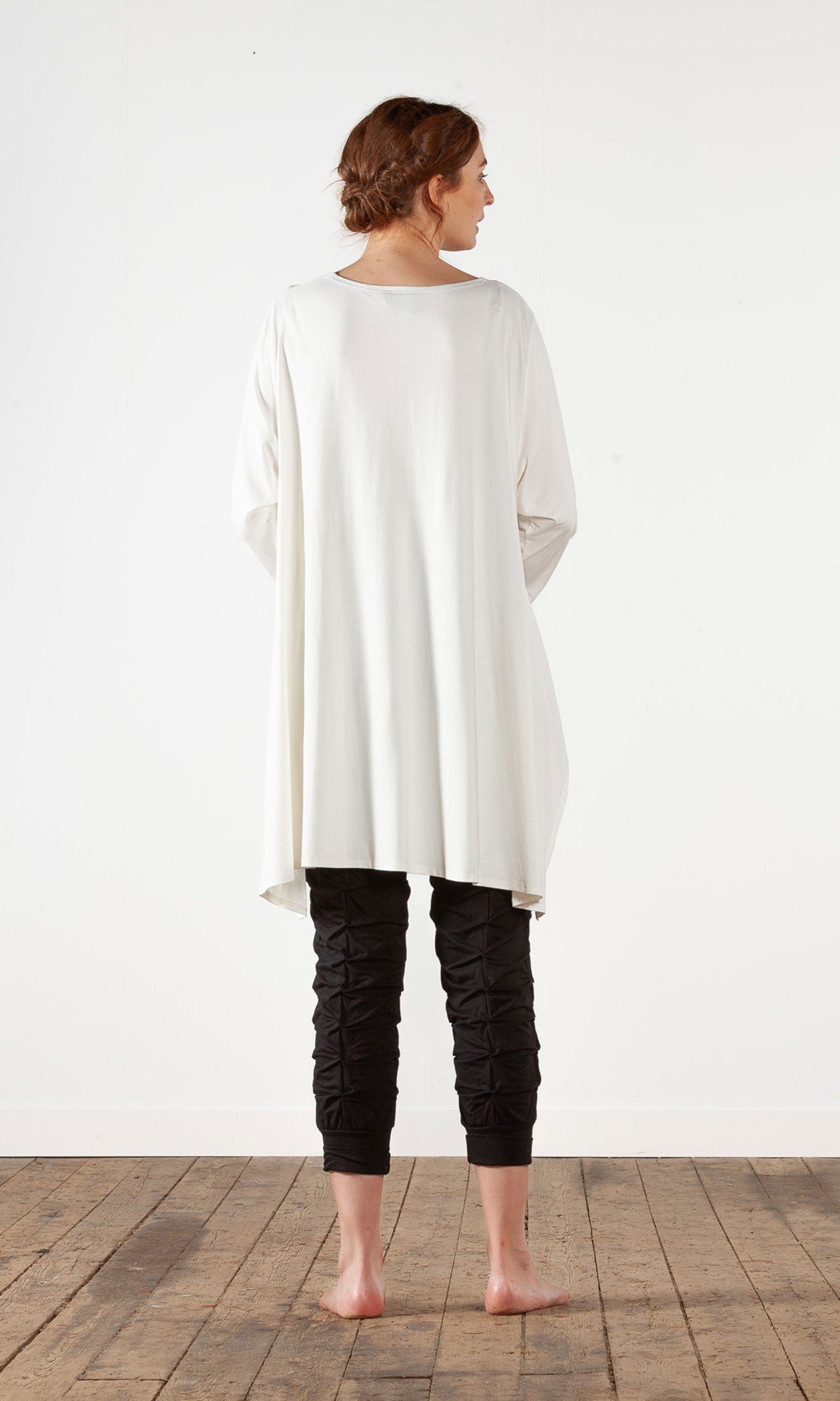 Viskostunika med 3/4 ärm, oversize