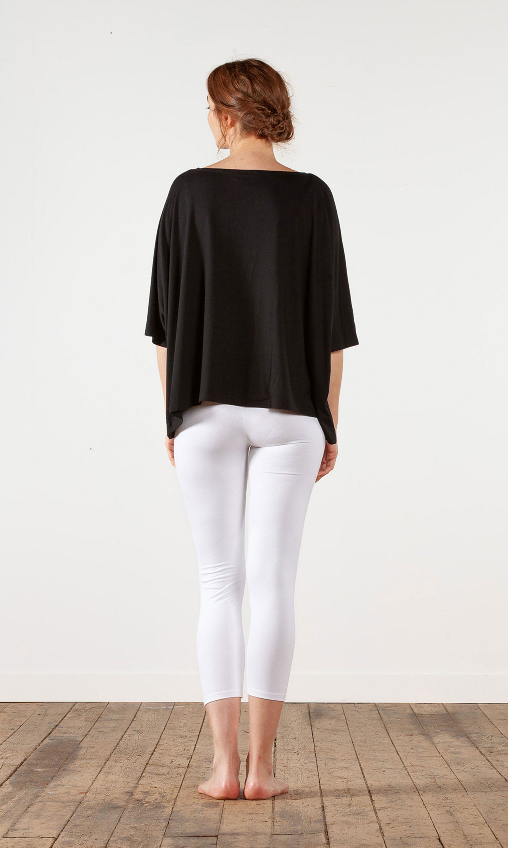 Oversize topp i viskos
