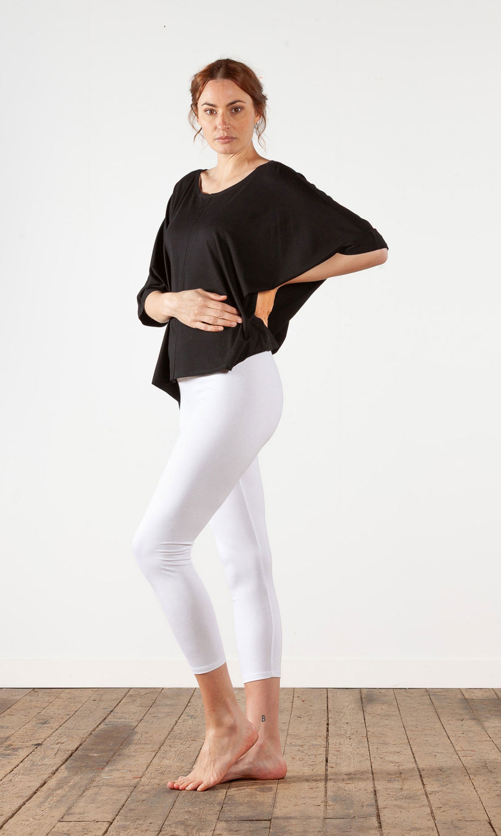 Oversize topp i viskos