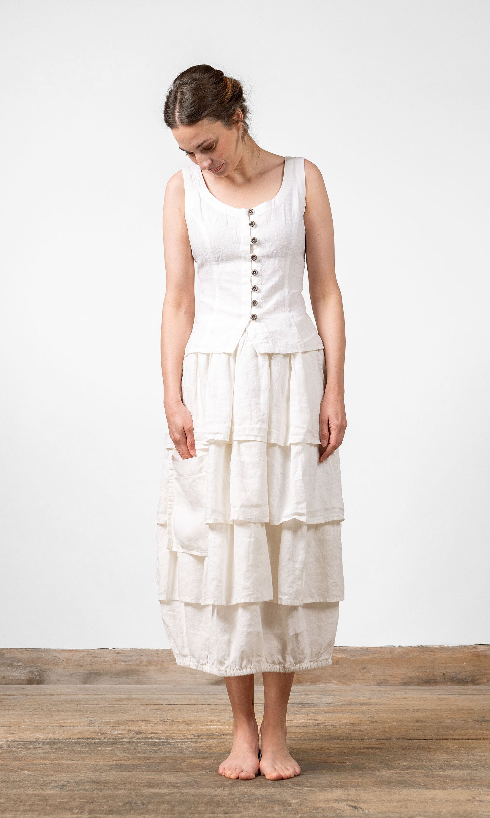 Tanktop mit Schnürung am Rücken