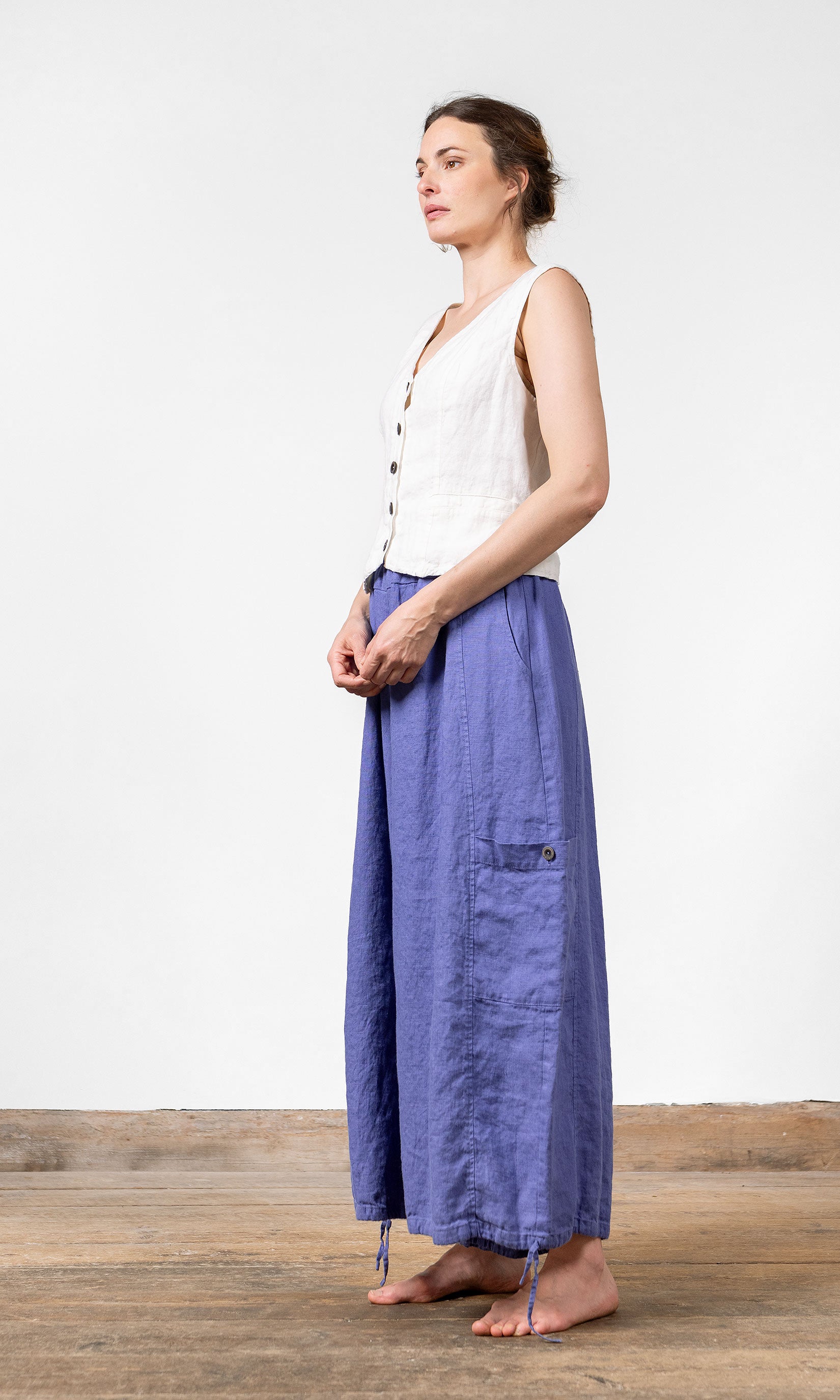 Leinenweste, gefüttert