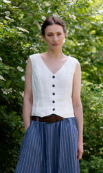 Leinenweste, gefüttert