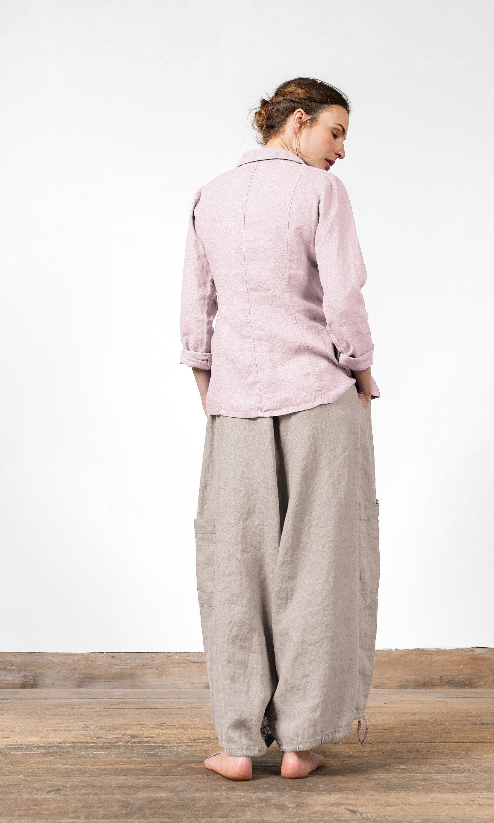 Linnekavaj i klassisk insvängd modell