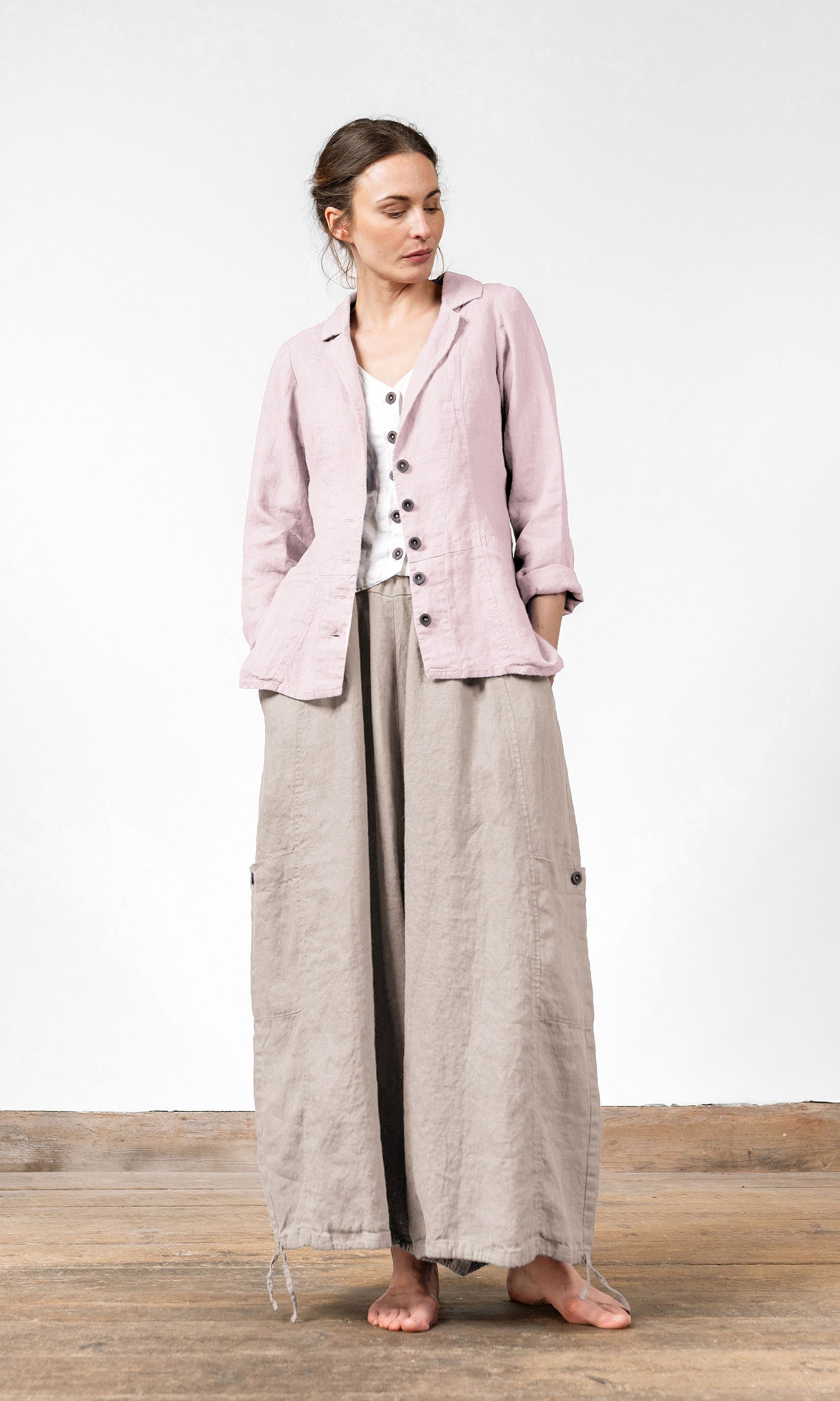 Linnekavaj i klassisk insvängd modell