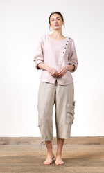 Caprishose aus Leinen