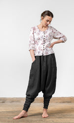 Linen harem pants