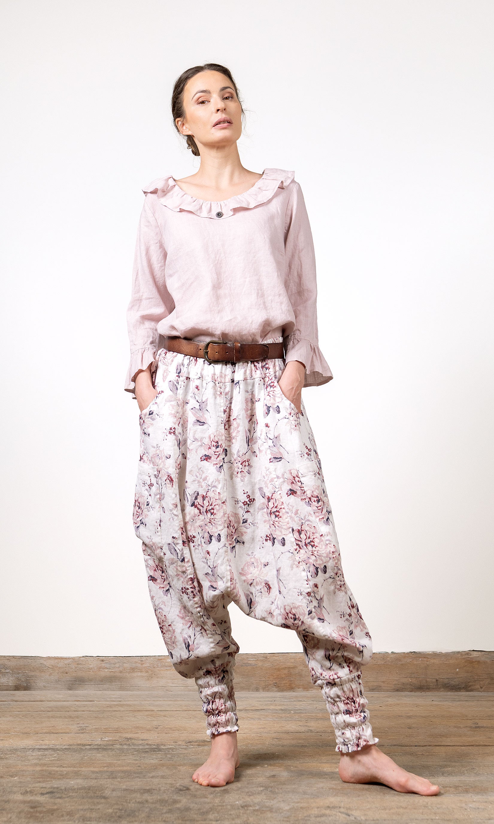 Haremshose aus Leinen