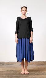 T-Shirt mit 3/4-Ärmeln aus Viskose 