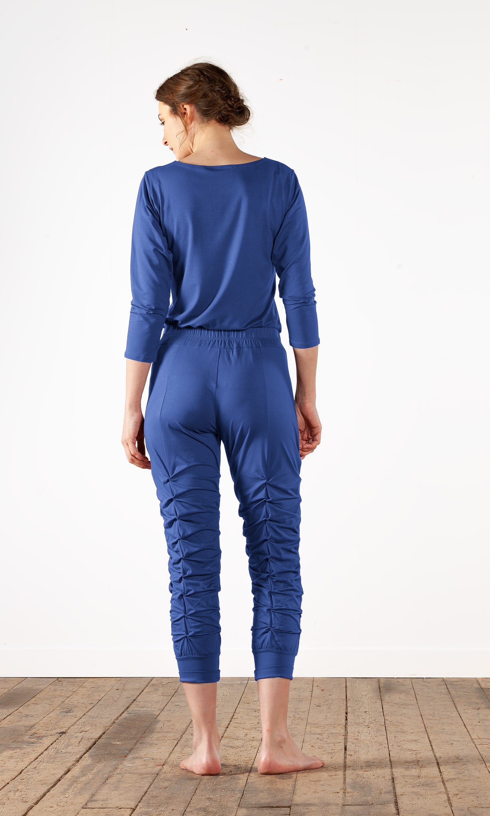 Capristrümpfe mit Falten aus Viskose