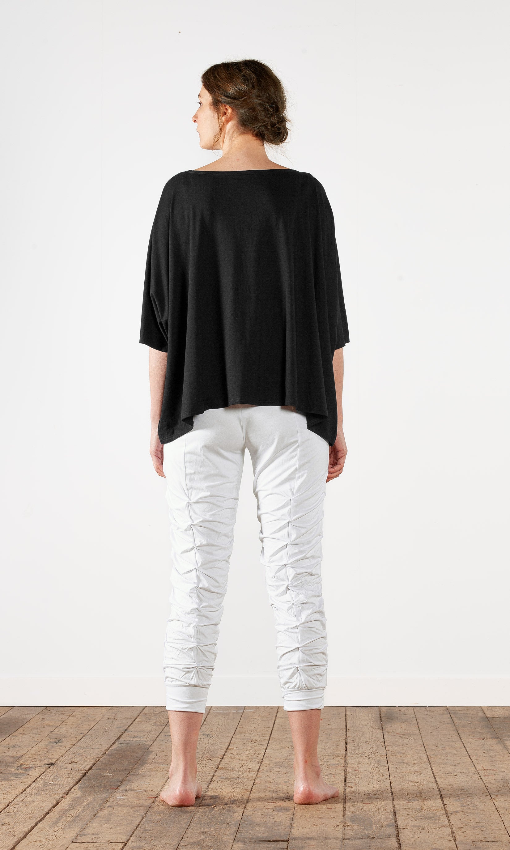 Capristrümpfe mit Falten aus Viskose