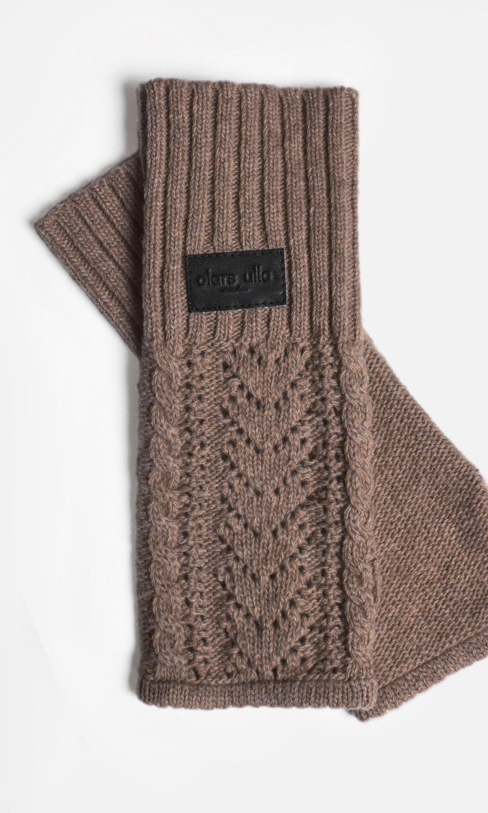 Wool fingerless gloves